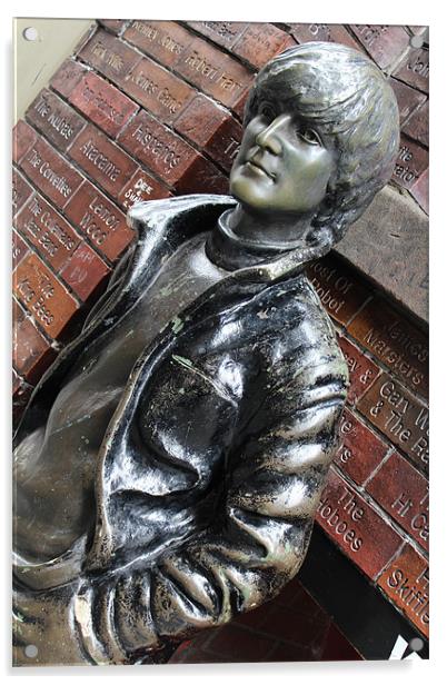 John Lennon statue Acrylic by phillip murphy