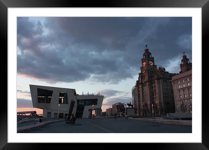 Liver buildings Framed Mounted Print by phillip murphy