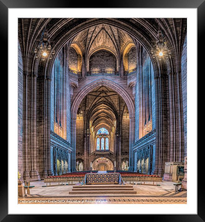 The Cathedral Framed Mounted Print by Adrian Evans