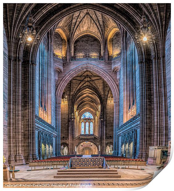 The Cathedral Print by Adrian Evans