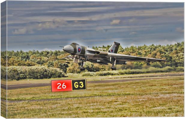 Vulcan Bomber Canvas Print by dave new