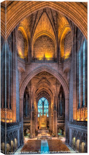 Ghost in the Cathedral Canvas Print by Adrian Evans