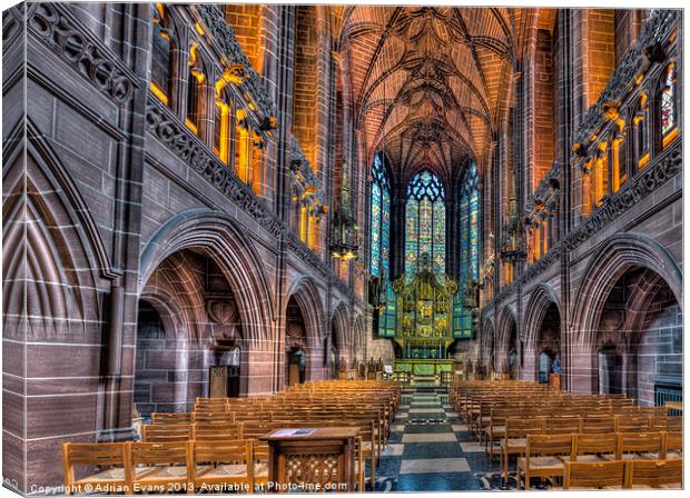 The Chapel Canvas Print by Adrian Evans