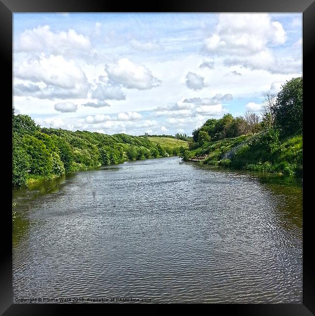 River Weaver Framed Print by Emma Ward