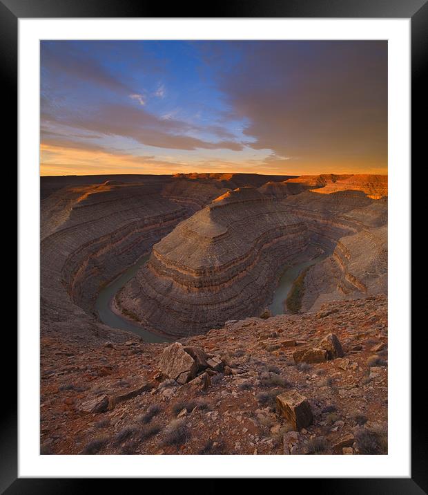 Desert Dawn Framed Mounted Print by Mike Dawson