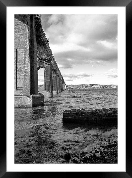 Vanishing Bridge Framed Mounted Print by Liam Spence