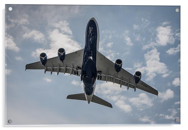 Airbus A380 overhead Acrylic by P H