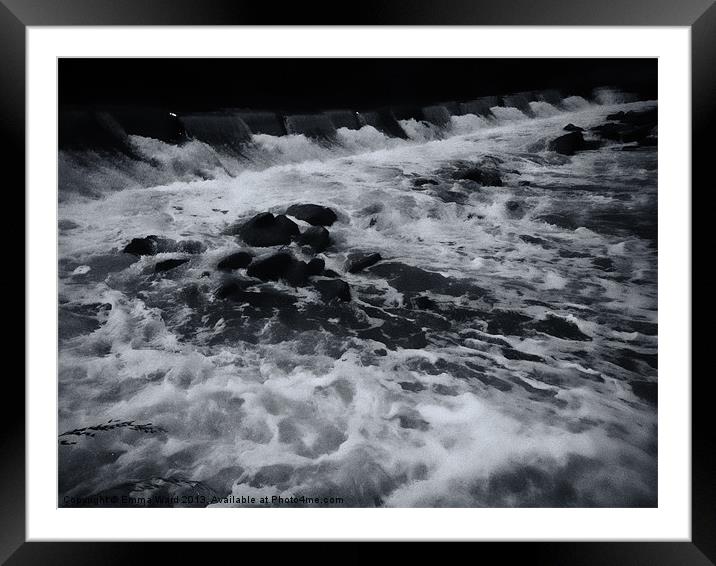 rapid waters Framed Mounted Print by Emma Ward