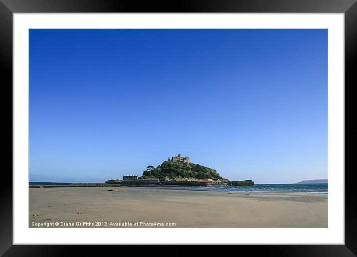 St Michaels Mount Framed Mounted Print by Diane Griffiths