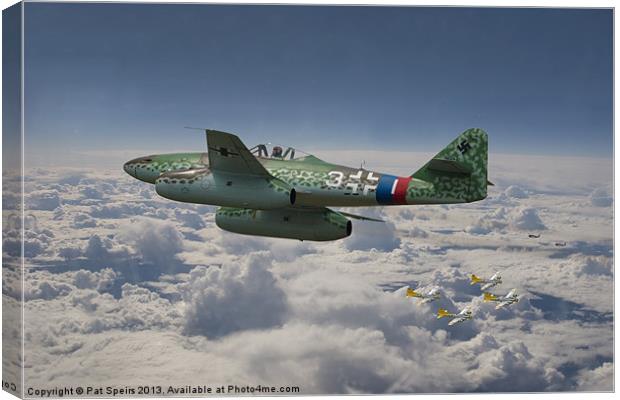 Me262 - Stormbird Canvas Print by Pat Speirs