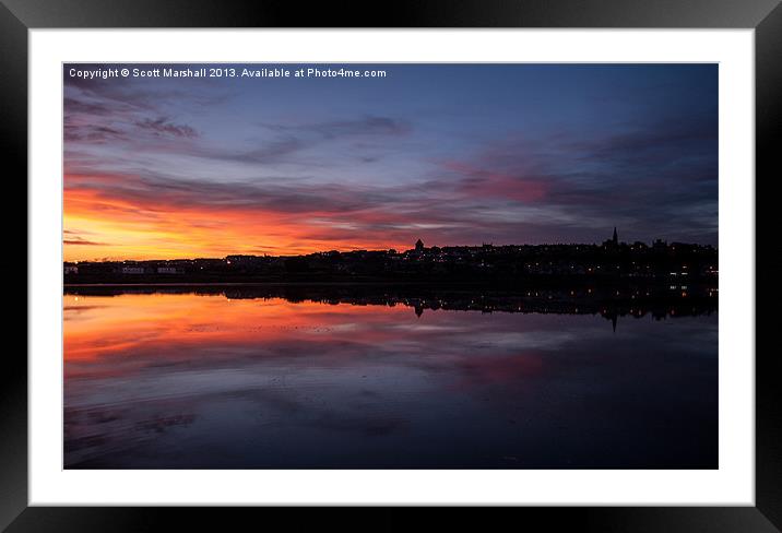 Afterglow Framed Mounted Print by Scott K Marshall