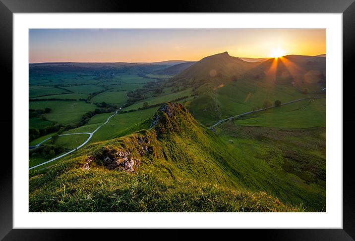 Chrome Hill from Parkhouse Hill Framed Mounted Print by Steve Connolly