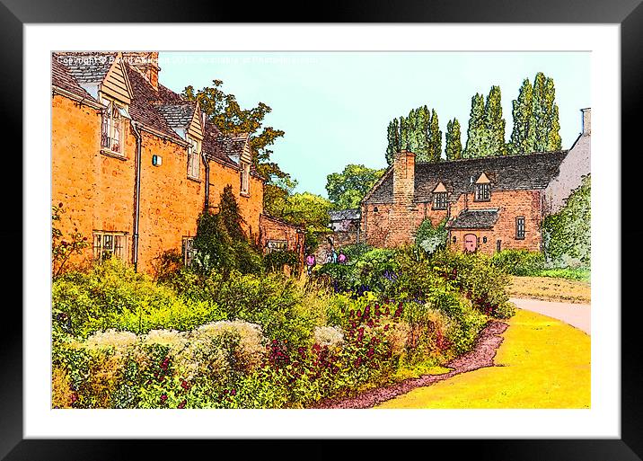 ENGLISH COUNTRY GARDEN Framed Mounted Print by David Atkinson