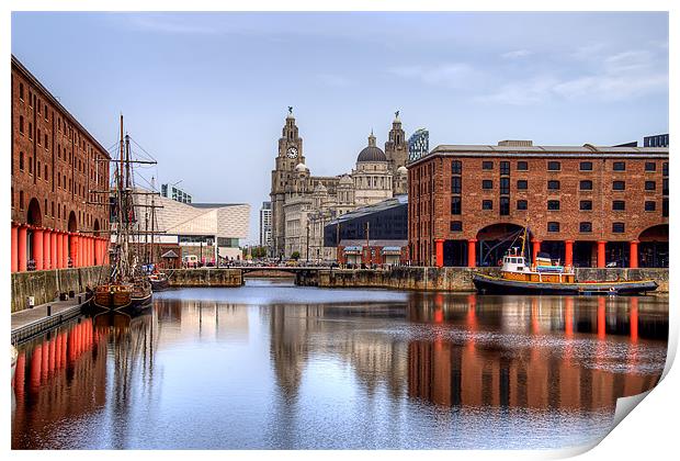 Albert Dock, Liverpool Print by Roger Green