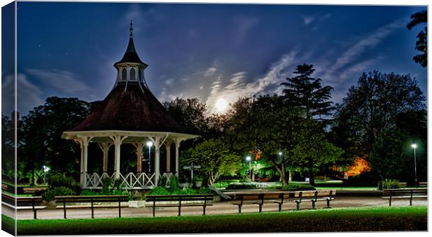 Supermoon Over Chapelfield Gardens Canvas Print by Rus Ki