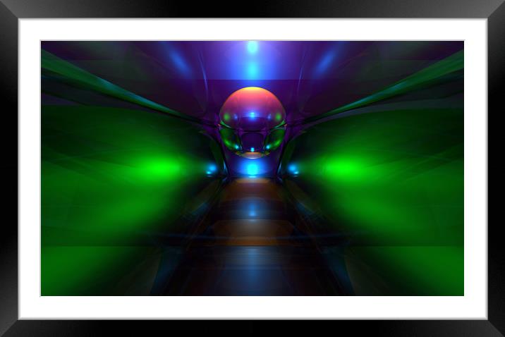 Inside The Open Cube XI Framed Mounted Print by Hugh Fathers