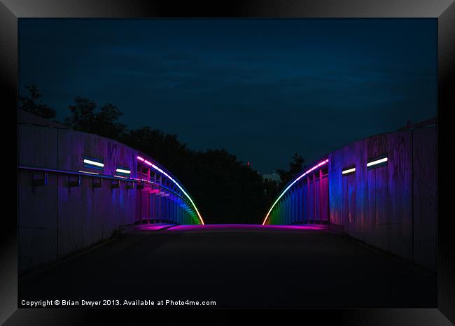 Rainbow Bridge Framed Print by Brian O'Dwyer