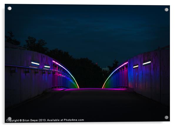 Rainbow Bridge Acrylic by Brian O'Dwyer