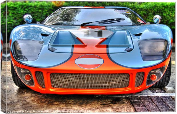 Ford GT Canvas Print by Perry Johnson