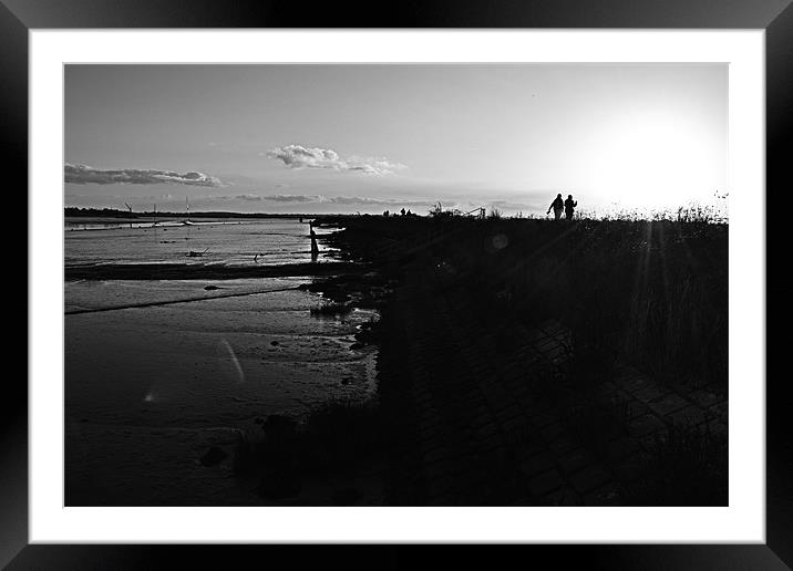 Heybridge Sun's Farewell embrace Framed Mounted Print by Steven Dale