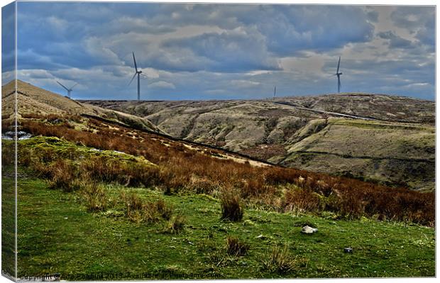 Valley of the turbines Canvas Print by Ade Robbins