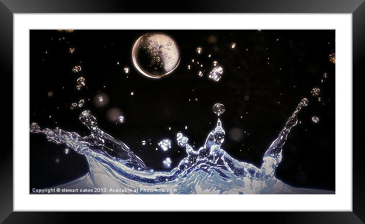 Water world Framed Mounted Print by stewart oakes