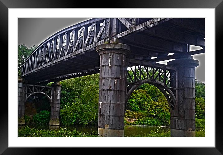 Bridge over river Don Framed Mounted Print by Emma Ward