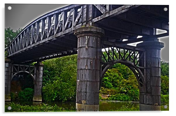 Bridge over river Don Acrylic by Emma Ward