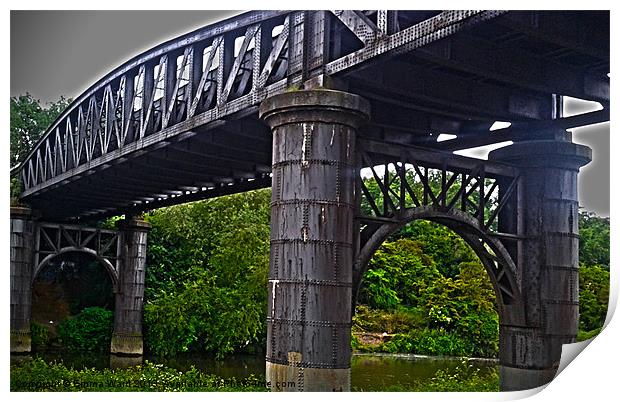Bridge over river Don Print by Emma Ward