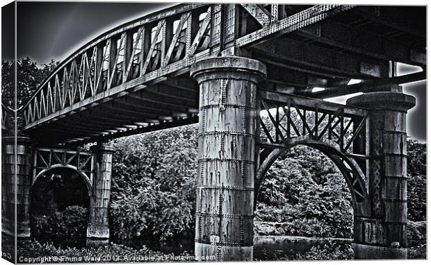 Bridge over river Don 2 Canvas Print by Emma Ward