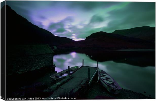 Night Sky Canvas Print by Jan Allen