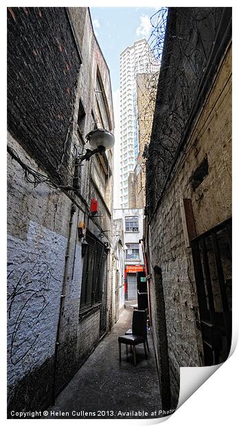 ALLEY & CENTREPOINT Print by Helen Cullens