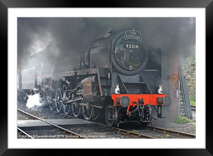The Fusilier steam train. Framed Mounted Print by David Birchall