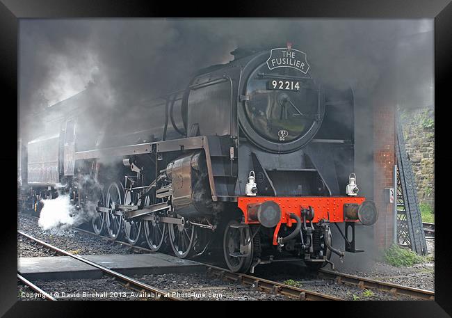 The Fusilier steam train. Framed Print by David Birchall