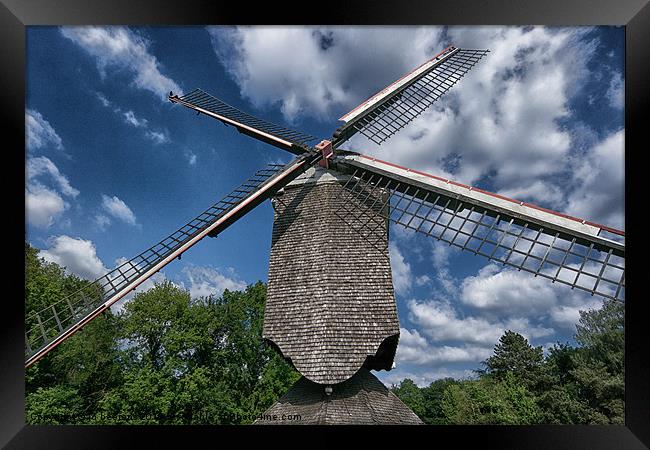 windmill Framed Print by Jo Beerens