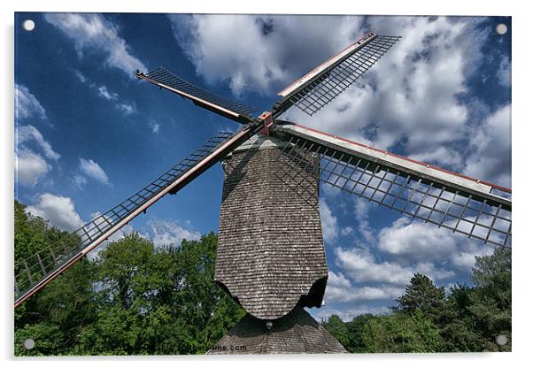 windmill Acrylic by Jo Beerens