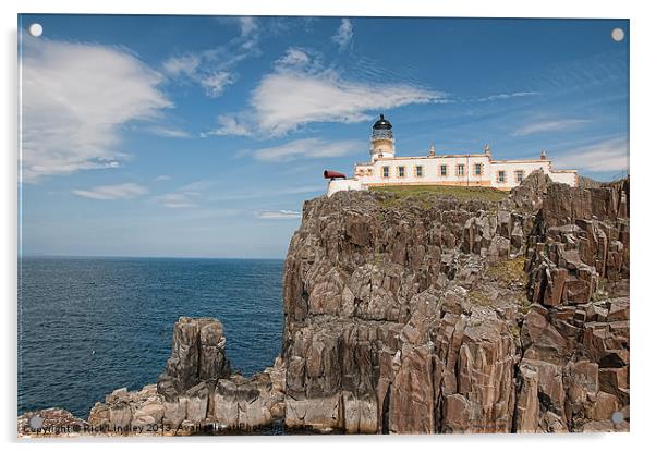 Neist point lighthouse Acrylic by Rick Lindley