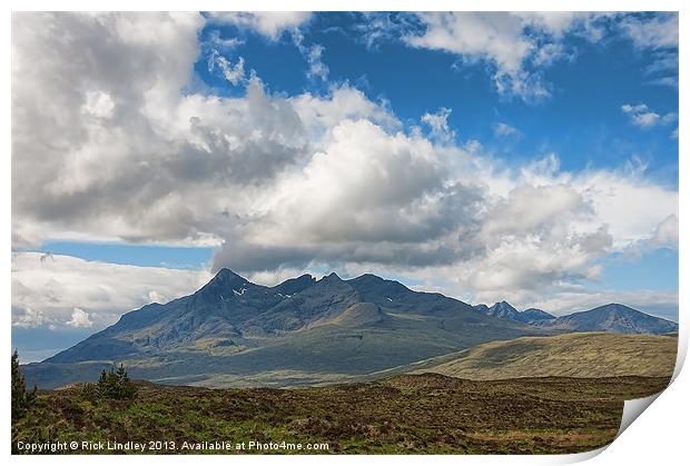The Mountains skye Print by Rick Lindley