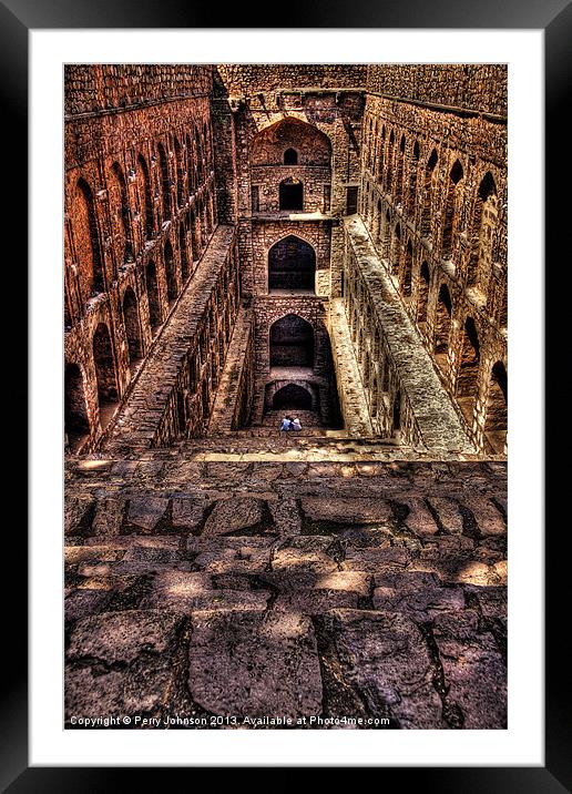 The Step Well Framed Mounted Print by Perry Johnson