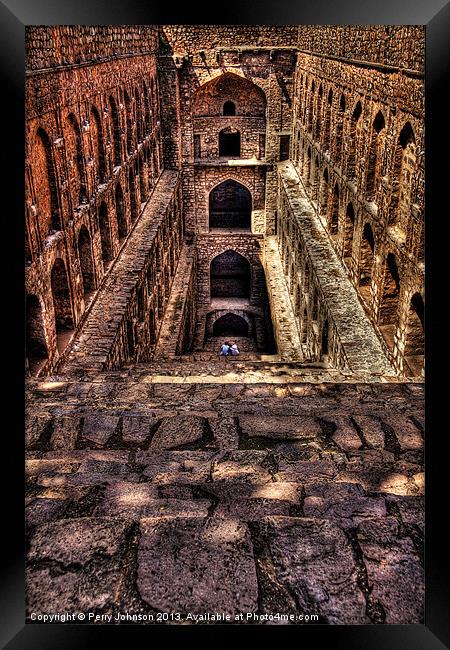 The Step Well Framed Print by Perry Johnson
