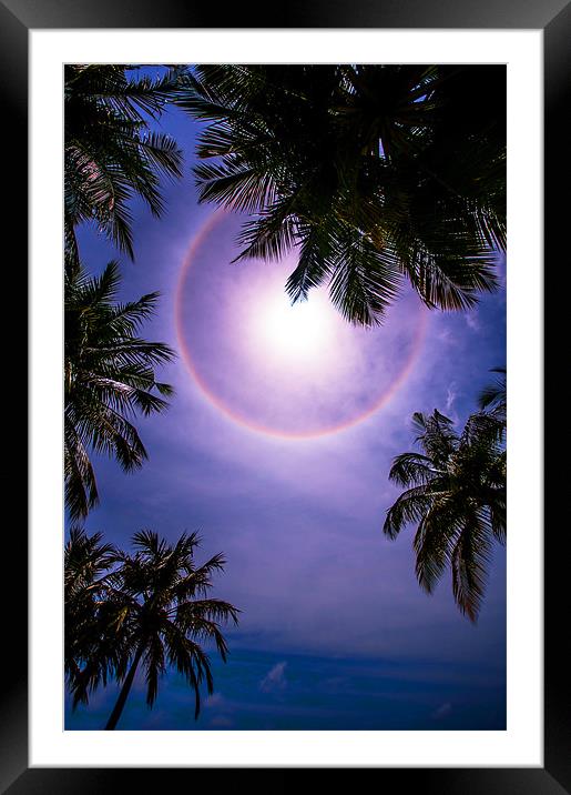 Sun Halo. Maldives Framed Mounted Print by Jenny Rainbow