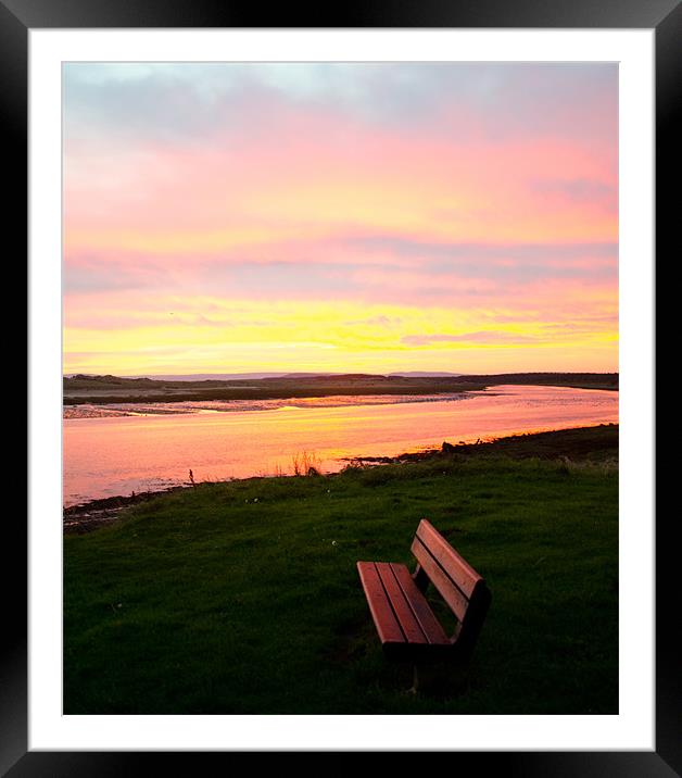 winter sunrise at Lossiemouth Framed Mounted Print by Lloyd Fudge