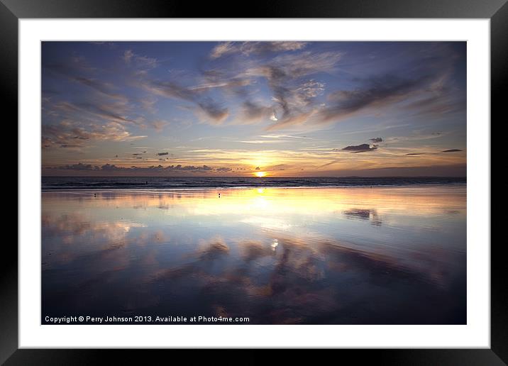 Reflections Framed Mounted Print by Perry Johnson