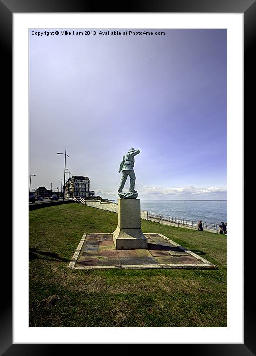 Memorial statue Framed Mounted Print by Thanet Photos