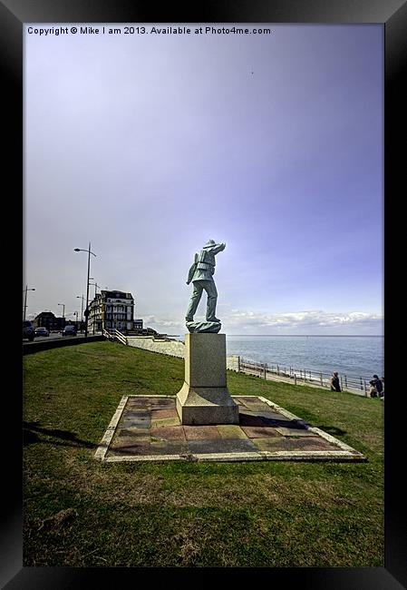 Memorial statue Framed Print by Thanet Photos