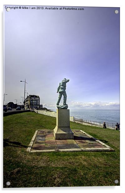 Memorial statue Acrylic by Thanet Photos