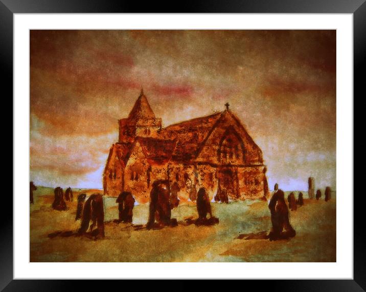 old aberlady church Framed Mounted Print by dale rys (LP)