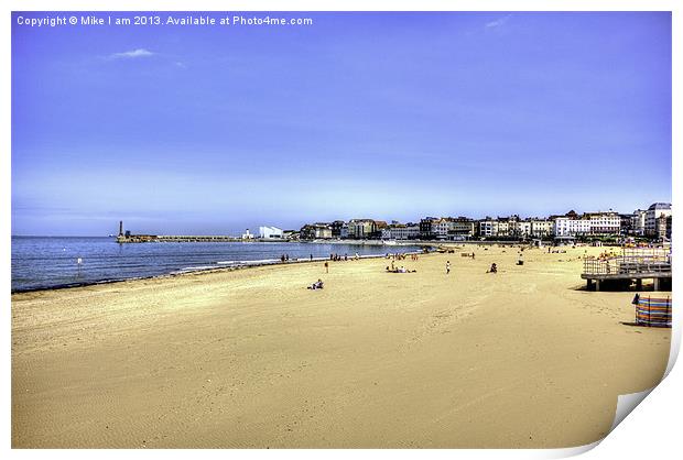 Margate beach Print by Thanet Photos