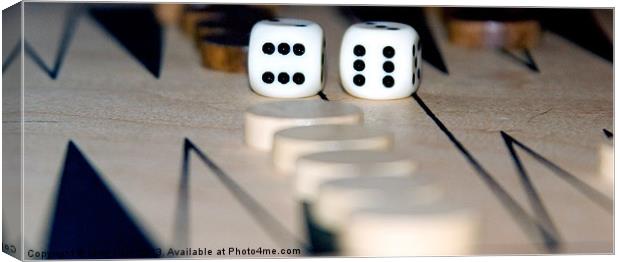 Backgammon Canvas Print by Thanet Photos