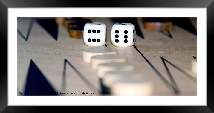 Backgammon Framed Mounted Print by Thanet Photos
